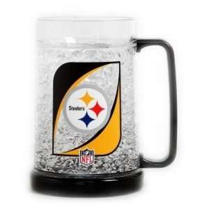  NFL Pittsburgh Steelers 16 oz Crystal Freezer Mug: Kitchen 