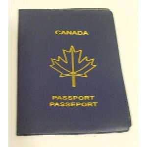  Canadian Canada Black Passport Holder Cover Maple Leaf 