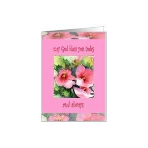  rose of sharon birthday blessings Card Health & Personal 