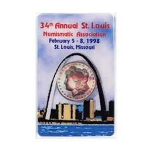   5m 34th St. Louis Numismatic Association (02/98) Silver Dollar & Arch