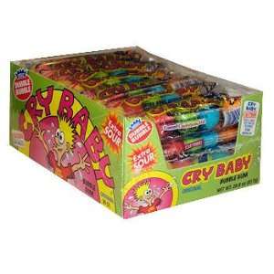 Cry Baby Sour Tubes 5pc tubes:  Grocery & Gourmet Food