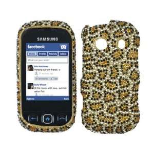   Gold Crystal Hard Skin Case Cover for Samsung Seek SPH M350 Cell