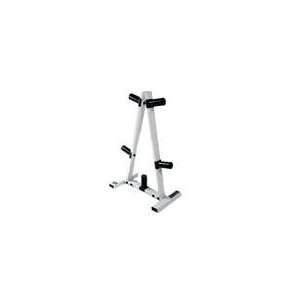  CAP Barbell Blk/ Wht 2 Plate Tree