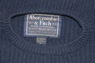 ABERCROMBIE & FITCH Wool Blend Crewneck Sweater XL EUC  