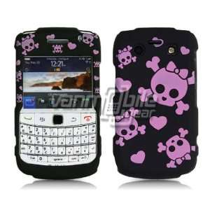 VMG BlackBerry Bold 9700/9780   Pink/Black Cute Skulls Design Hard 2 