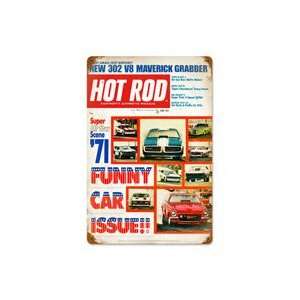 Hot Rod Funny Cars April 1971 Metal Sign