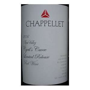  2006 Chappellet Cyrils Napa Valley Cuvee 750ml Grocery 