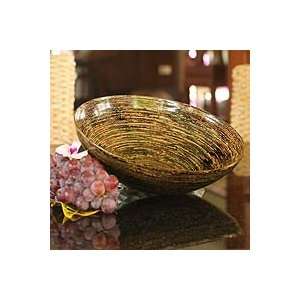  NOVICA Lacquered bamboo centerpiece, Streaming