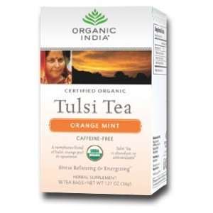 Organic India Tulsi Orange Mint Tea 18 Bags Per Box 1 Box  