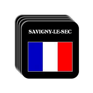  France   SAVIGNY LE SEC Set of 4 Mini Mousepad Coasters 