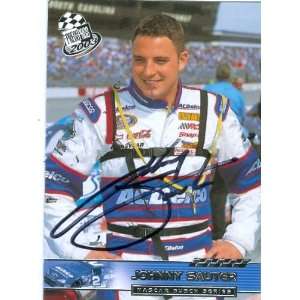  Johnny Sauter autographed Trading Card (Auto Racing) Press 