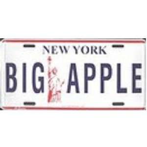  New York Big Apple Metal License Plate Auto Tag: Sports 