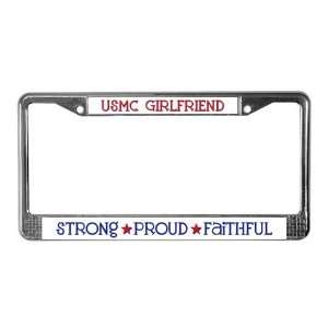  Strong, Proud, Faithful   USM Military License Plate Frame 