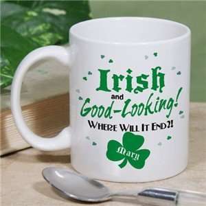 Irish and Good Looking Personalized Coffee Mug:  Kitchen 