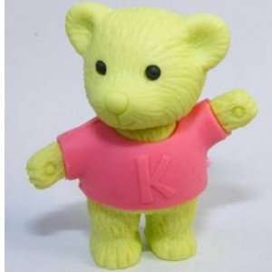  Green Teddy Bear with Red Shirt Eraser: Office Products