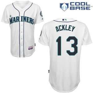  Dustin Ackley Seattle Mariners Authentic Home Cool Base 