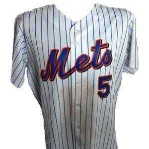 David Wright Game Used Hand Signed New York Mets Jersey   Game Used 