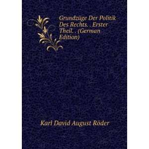   German Edition) (9785877778757) Karl David August RÃ¶der Books