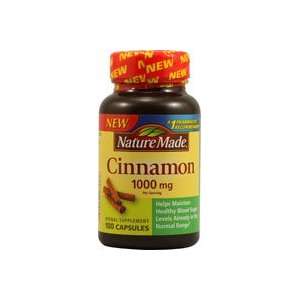  Nature Made Cinnamon Capsules 1000 Mg, 100 Count Health 