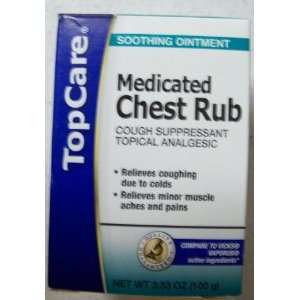  Top Care Medicated Chest Rub   3.53g Health & Personal 
