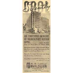  1938 Ad Mayflower Washington D. C. Hotel Travel Tourism 