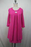 Joseph Ribkoff Hot Pink Dress&Jacket Set Size 8 10 14 New NWT Designer 