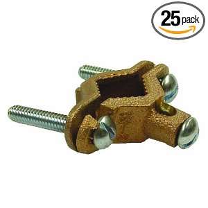 RACO 2505 Ground Clamp 1 1/4 Inch and 1 1/2 Inch and 2 Inch Water Pipe 