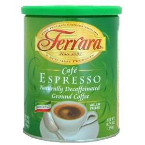 Ferrara Decaffeinated Espresso Ground Coffee, 8.75 oz  