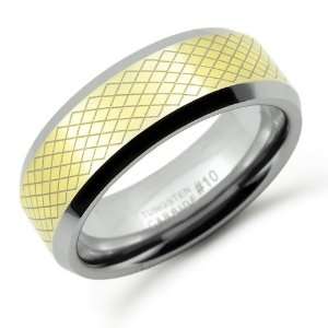  Gold Plated Tungsten Ring, 14 Jewelry