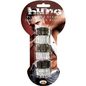  Hott Products Hung Pleasure Stars, Black and Clear Mix 