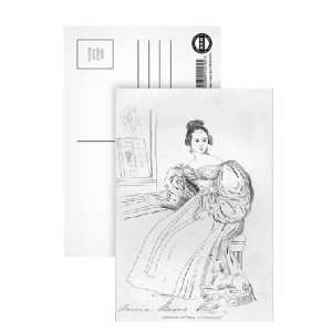  Anna Maria Hall (engraving) by English School   Postcard 