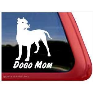  Dogo Mom ~ Dogo Argentino Vinyl Window Auto Decal Sticker 