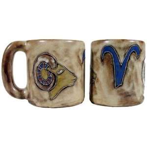   Collectible Dinner Mugs   Zodiac Sign Aries The Ram: Kitchen & Dining