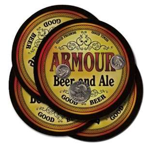  ARMOUR Family Name Brand Beer & Ale Coasters Everything 