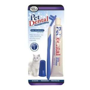  Oral Hygiene Kit With Dual Action Toothbrush Cat Or Kitten 