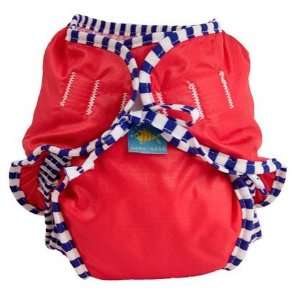  Kushies Reusable Swim Diaper   Red Solid  Large Baby
