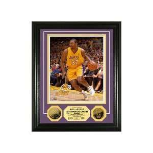  Angeles Lakers Ron Artest 24Kt Gold Coin Photo Mint