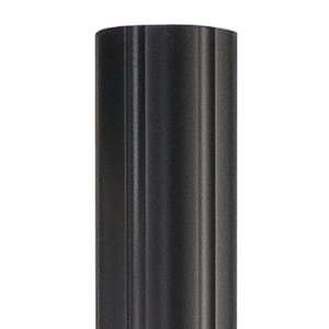 Quoizel PO9130K Outdoor Lighting Fluted Post Mount with Mystic Black 