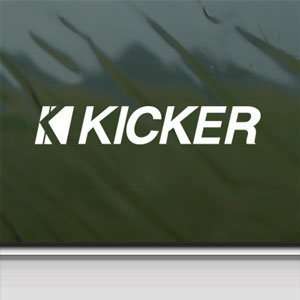  Kicker White Sticker Kicker Amp Car Vinyl Window Laptop 