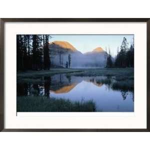  Sunrise Over Bald Mt. and Lake, High Uintas, UT Framed 