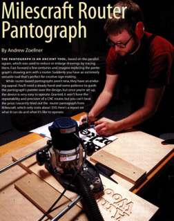 Milescraft 1298 Pantograph 3D router wood sign maker   