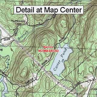  USGS Topographic Quadrangle Map   Barre L, Massachusetts 