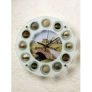  History of Golf Frosted Glass Clock