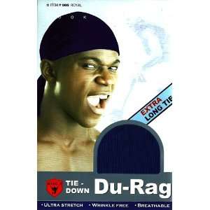  King J. Tie Down Du Rag Royal Blue Extra Long Tie Ultra 