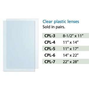  Clear Plastic Lenses/Overlays (sold in pairs), Size14x22 