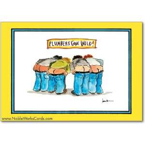  Funny Birthday Card Plumbers Gone Wild Humor Greeting Mary 