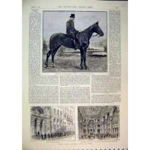  Financial Paris 1889 Rue Bergere Horse DEscompte Hall 