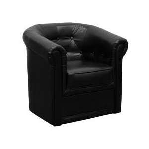  Furniture Eco Friendly Leather Barrel Shaped Traditional Guest Chair 