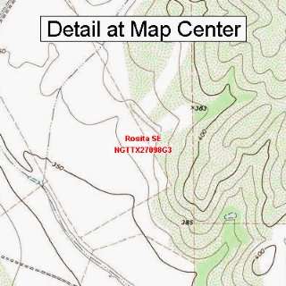  USGS Topographic Quadrangle Map   Rosita SE, Texas (Folded 
