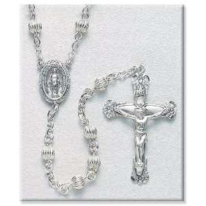    Sterling Silver Rosary Rosaries Jesus Mary 